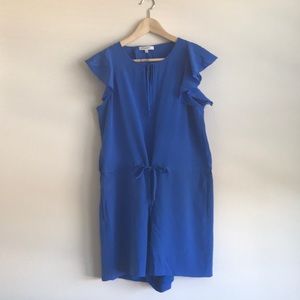 Madewell Blue Silk romper small